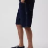 10,5 inç Bol Kesim Denim Marangoz Şortu