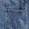 10,5 inç Bol Kesim Denim Marangoz Şortu