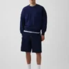 10,5 inç Bol Kesim Denim Marangoz Şortu