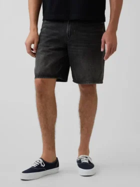 10,5 inç Bol Kesim Denim Şortlar