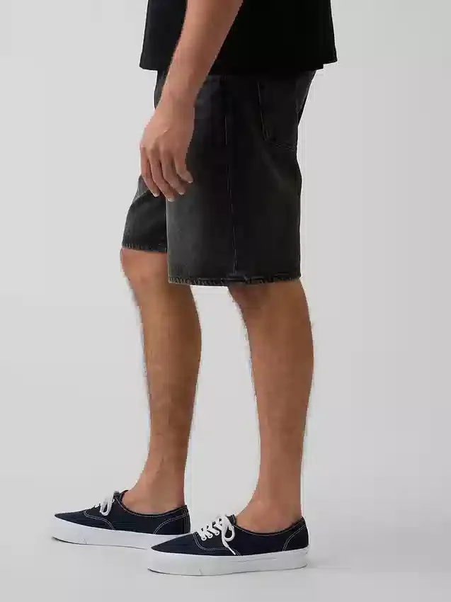 10,5 inç Bol Kesim Denim Şortlar