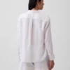 %100 Keten Oversized Gömlek