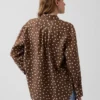 %100 Keten Oversized Gömlek