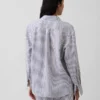 %100 Keten Oversized Gömlek
