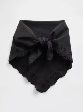 %100 Pamuk Delikli Bandana Atkı