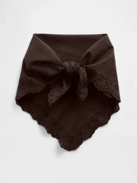 %100 Pamuk Delikli Bandana Atkı