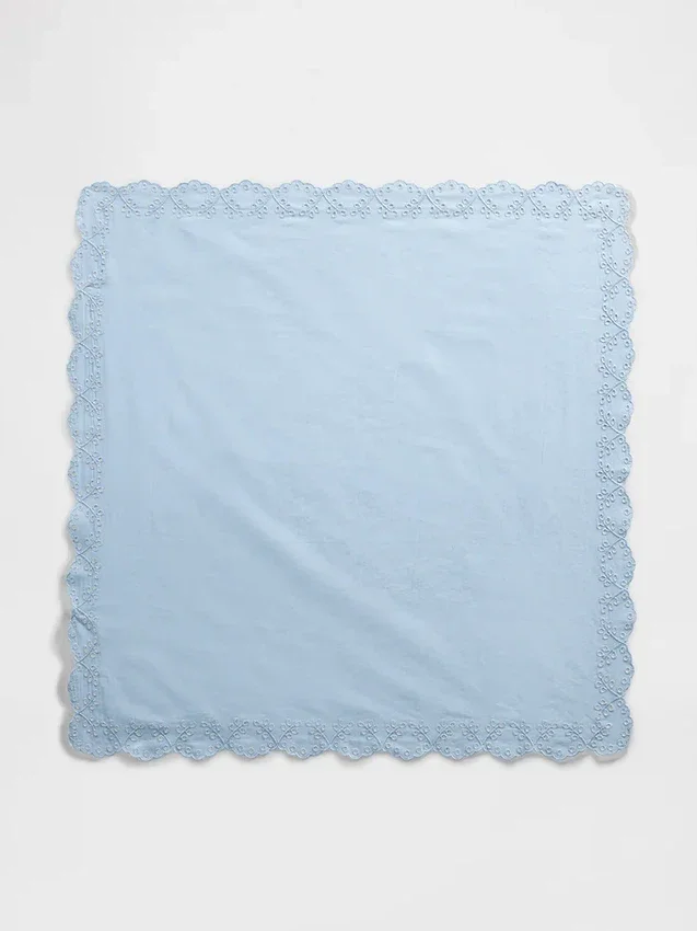 %100 Pamuk Delikli Bandana Atkı