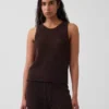%100 Pamuk Kroşe Tank Top