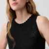 %100 Pamuk Kroşe Tank Top