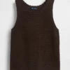 %100 Pamuk Kroşe Tank Top