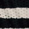 %100 Pamuk Kroşe Tekne Yaka Kazak