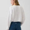 %100 Pamuk Oversized Americana Kısa Kazak