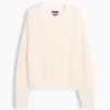 %100 Pamuk Oversized Shaker V Yaka Kazak