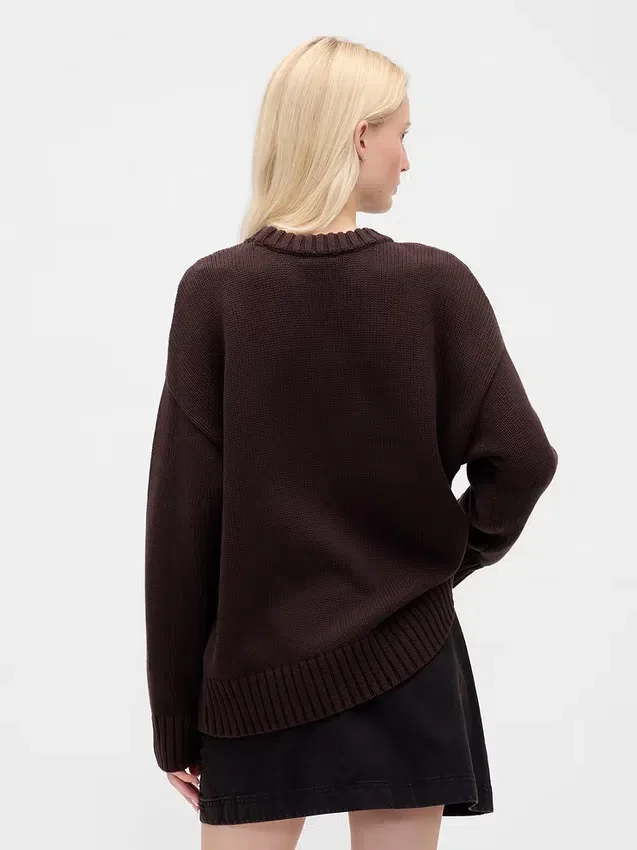 %100 Pamuklu Oversized Kazak