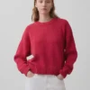 %100 Pamuklu Oversized Kısa Kazak