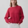 %100 Pamuklu Oversized Kısa Kazak