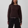 %100 Pamuklu Oversized Kısa Kazak