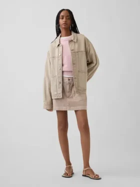 %100 Pamuklu Oversized Kısa Kazak