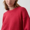 %100 Pamuklu Oversized Kısa Kazak