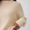 %100 Pamuklu Oversized Kısa Kazak