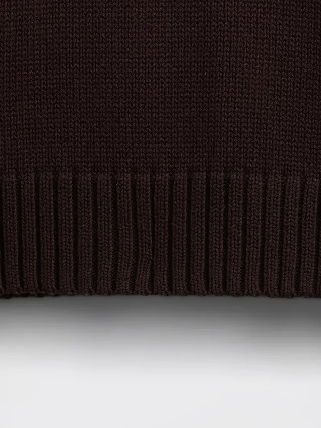 %100 Pamuklu Oversized Kısa Kazak
