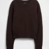 %100 Pamuklu Oversized Kısa Kazak
