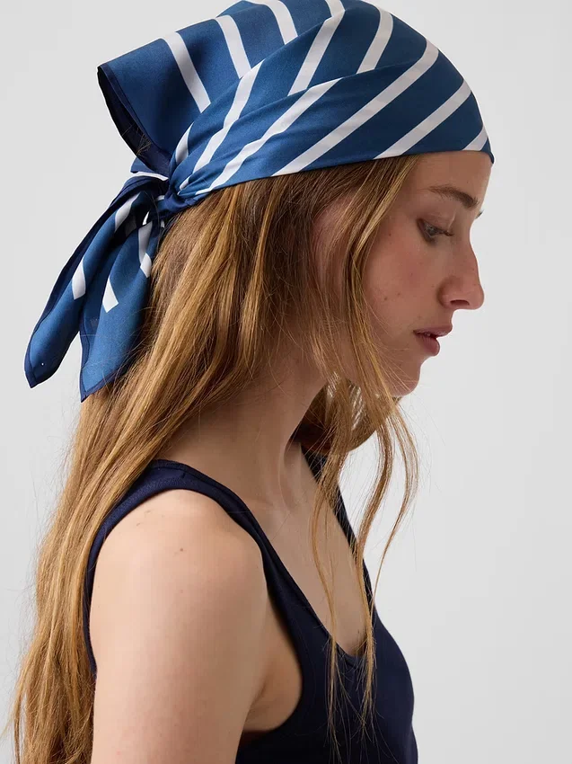 %100 İpek Bandana