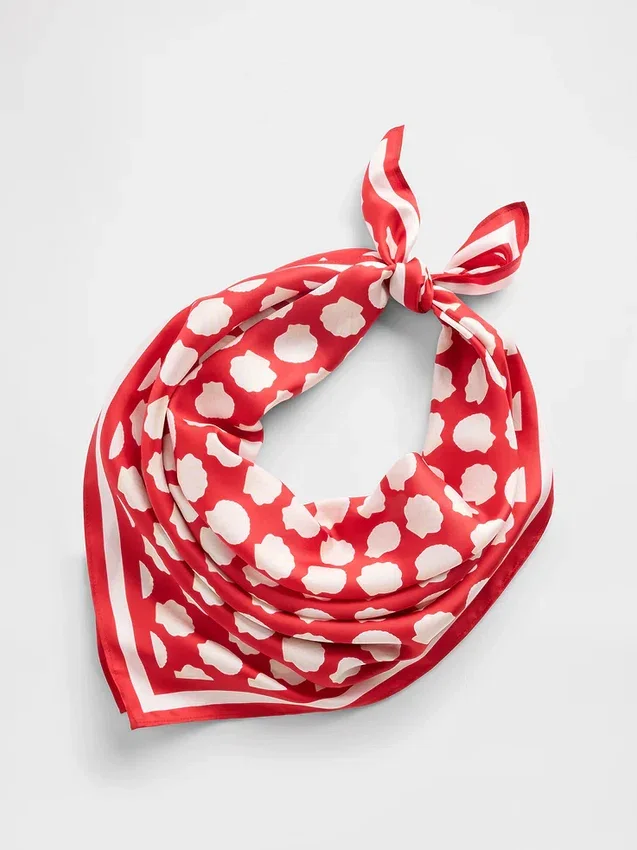 %100 İpek Büyük Boy Bandana