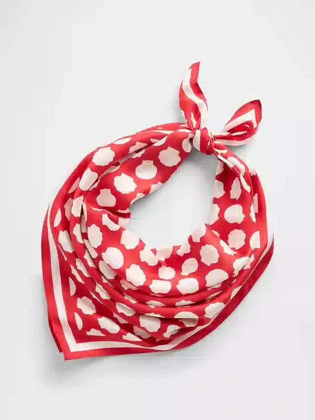 %100 İpek Büyük Boy Bandana