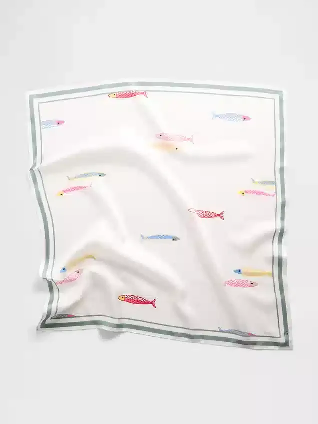 %100 İpek Büyük Boy Bandana