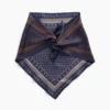 %100 İpek Büyük Boy Üçgen Bandana Atkı