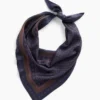 %100 İpek Büyük Boy Üçgen Bandana Atkı