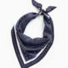 %100 İpek Büyük Boy Üçgen Bandana Atkı