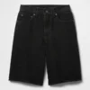 11" Orta Bel Uzun Kesim Denim Şort