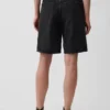 11" Orta Bel Uzun Kesim Denim Şortlar