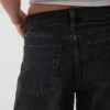 11" Orta Bel Uzun Kesim Denim Şortlar