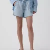 3,5 inç Ultra Yumuşak, Düşük Bel, Rahat Denim Şortlar