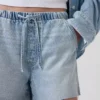 3,5 inç Ultra Yumuşak, Düşük Bel, Rahat Denim Şortlar