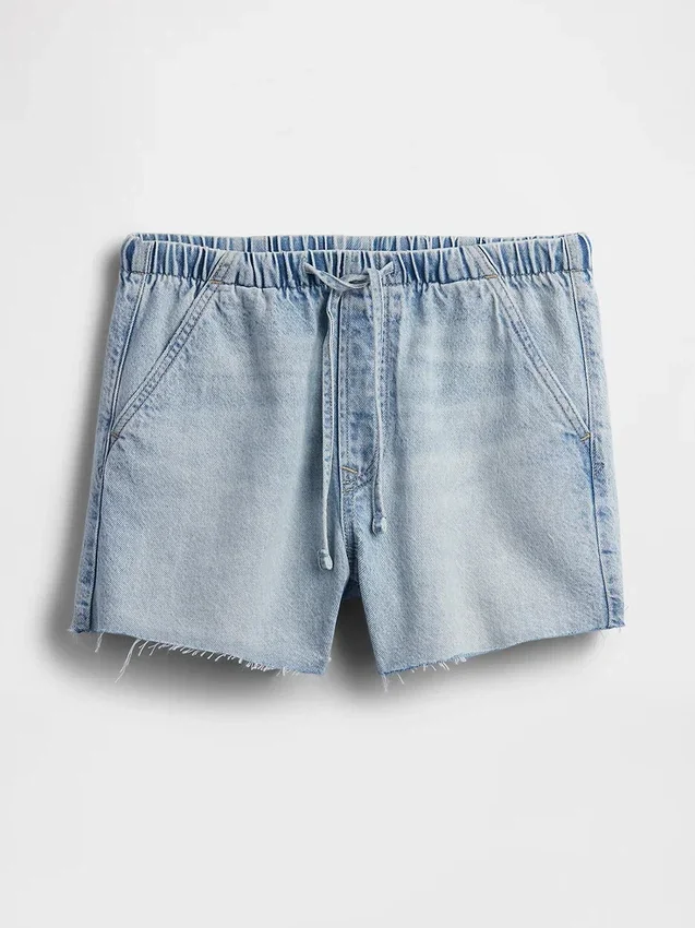 3,5 inç Ultra Yumuşak, Düşük Bel, Rahat Denim Şortlar