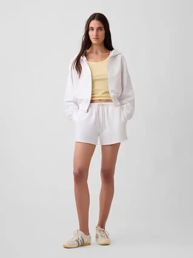 3,5 inç Vintagesoft Havlu Kumaş Rahat Sweat Şortlar