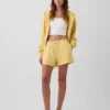 3,5 inç Vintagesoft Havlu Kumaş Rahat Sweat Şortlar