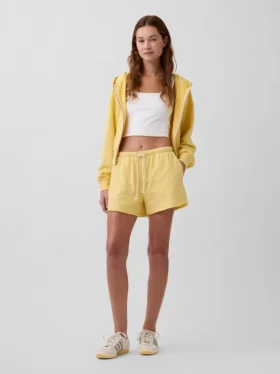 3,5 inç Vintagesoft Havlu Kumaş Rahat Sweat Şortlar
