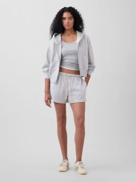 3,5 inç Vintagesoft Havlu Kumaş Rahat Sweat Şortlar