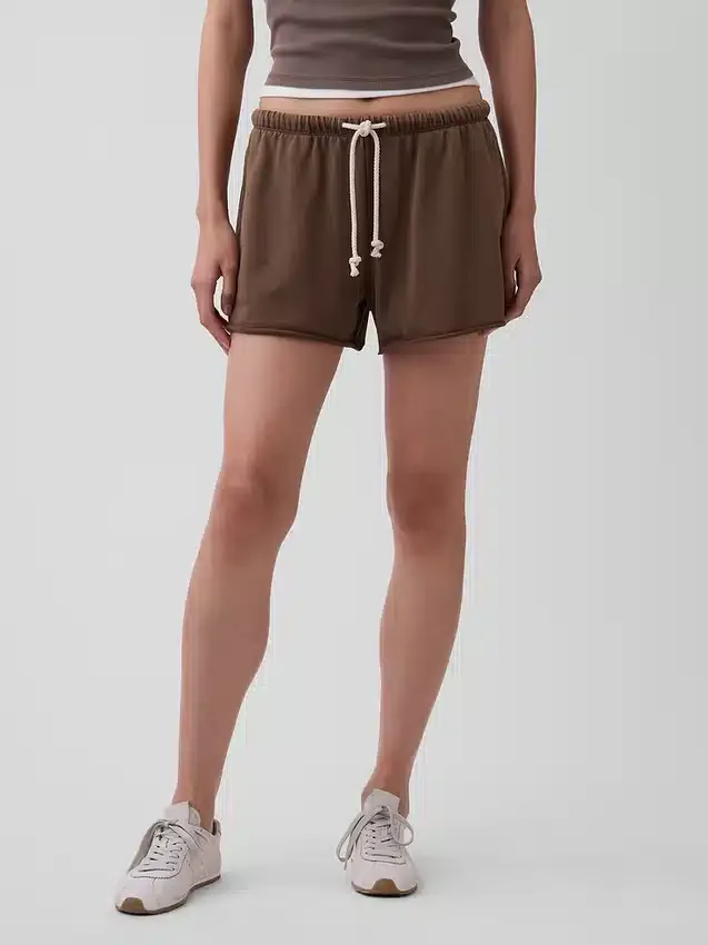 3,5 inç Vintagesoft Havlu Kumaş Rahat Sweat Şortlar
