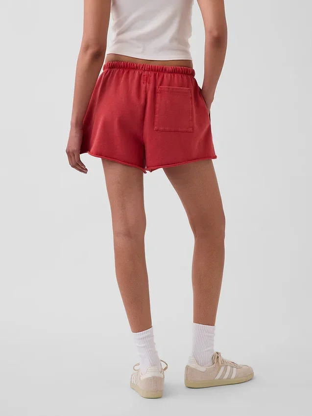 3,5 inç Vintagesoft Havlu Kumaş Rahat Sweat Şortlar
