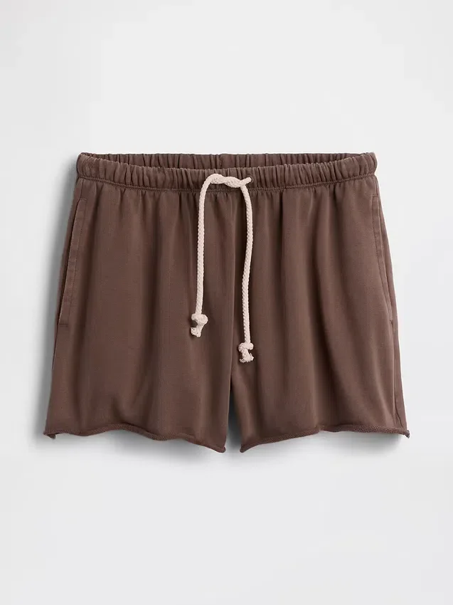 3,5 inç Vintagesoft Havlu Kumaş Rahat Sweat Şortlar