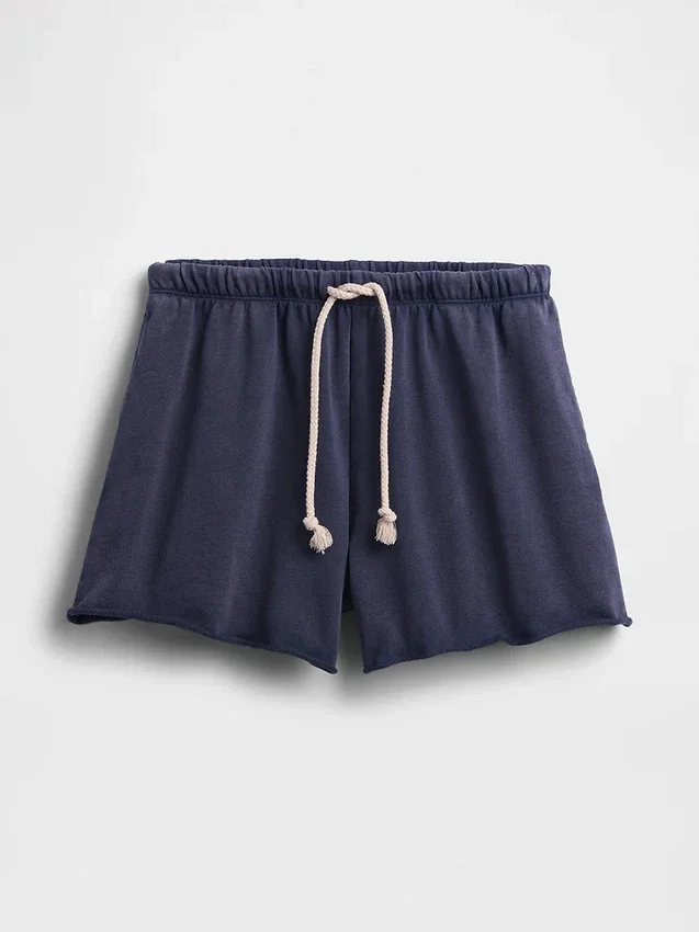 3,5 inç Vintagesoft Havlu Kumaş Rahat Sweat Şortlar