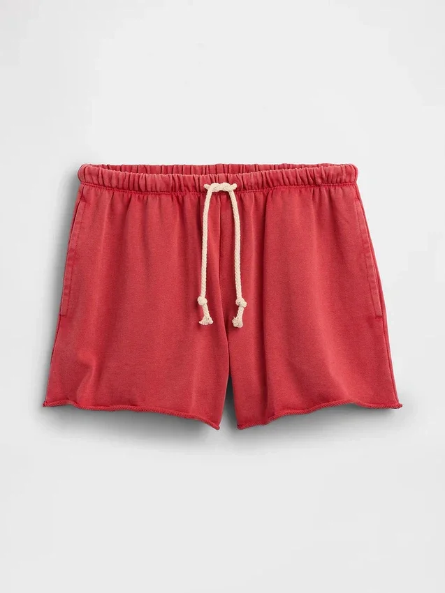 3,5 inç Vintagesoft Havlu Kumaş Rahat Sweat Şortlar