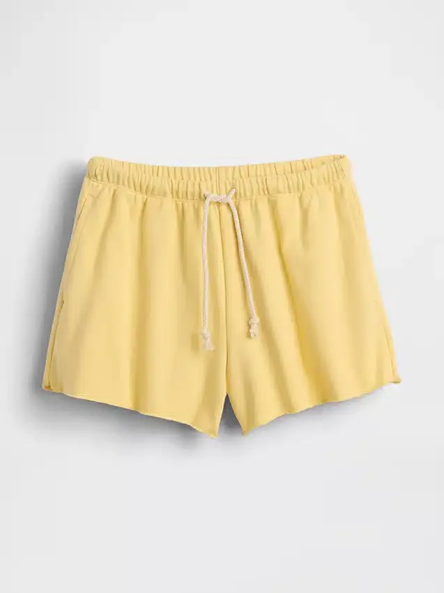 3,5 inç Vintagesoft Havlu Kumaş Rahat Sweat Şortlar