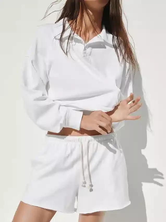 3,5 inç Vintagesoft Havlu Kumaş Rahat Sweat Şortlar